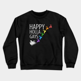 Funny Christmas Gay Pride LGBTQIA Design Crewneck Sweatshirt